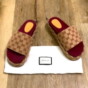 Authentic Gucci Platform Sandals